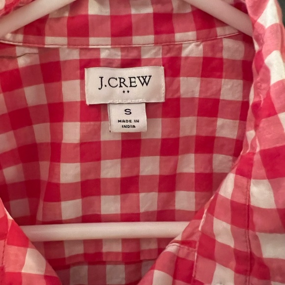 J Crew Button Down Oxford shirt size small in dark pink NWOT - Picture 3 of 3